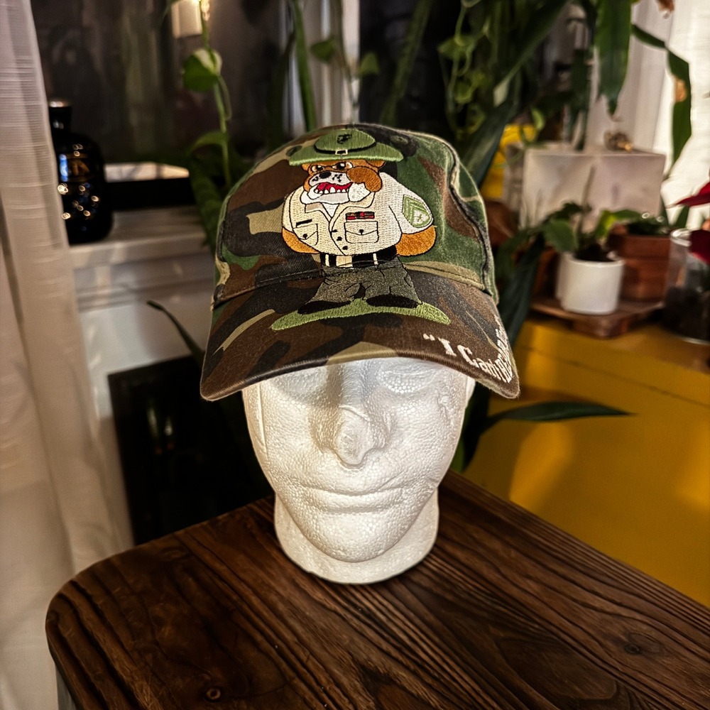 US Marine‎ Camo Bulldog Embroidered Baseball Cap